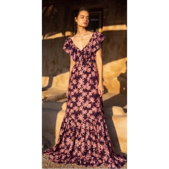 Sabina Musayev Lucia Dress In Purple - Picture 1 of 15